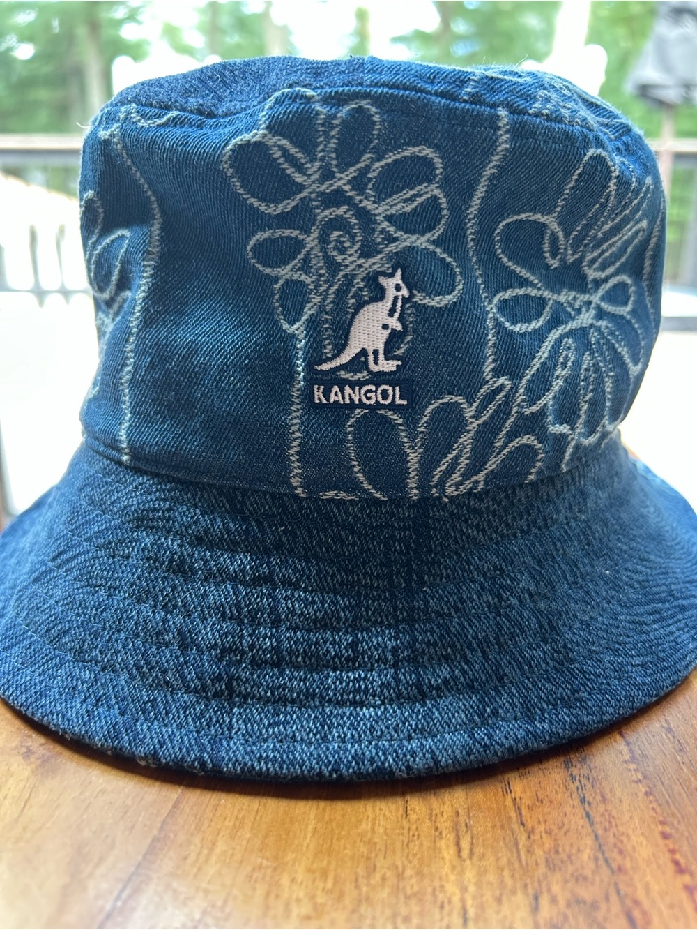 Kangol Blue Denim Bucket Hat